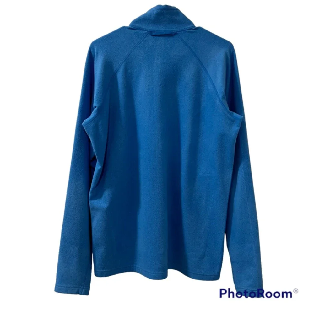 Haglofs Astro Mens Blue Full Zip Fleece Sweater Mock Neck Sportswear Size Large